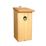 Nesting boxes, hotels, bird feeders